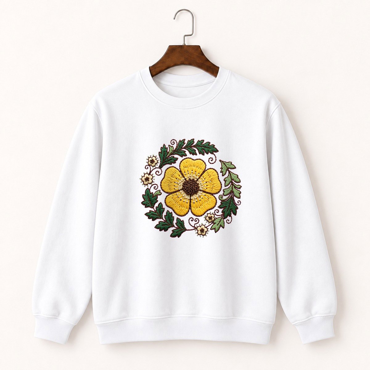 Buttercup Flower Crewneck Sweatshirt 5