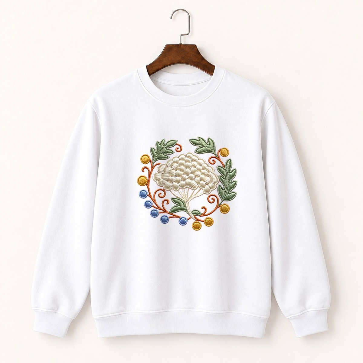 Yarrow Flower Crewneck Sweatshirt 5