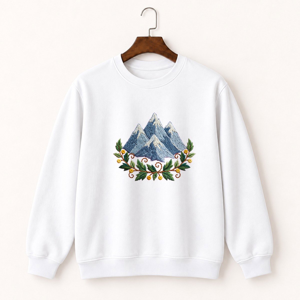 Alps Mountain Range Crewneck Sweatshirt 5