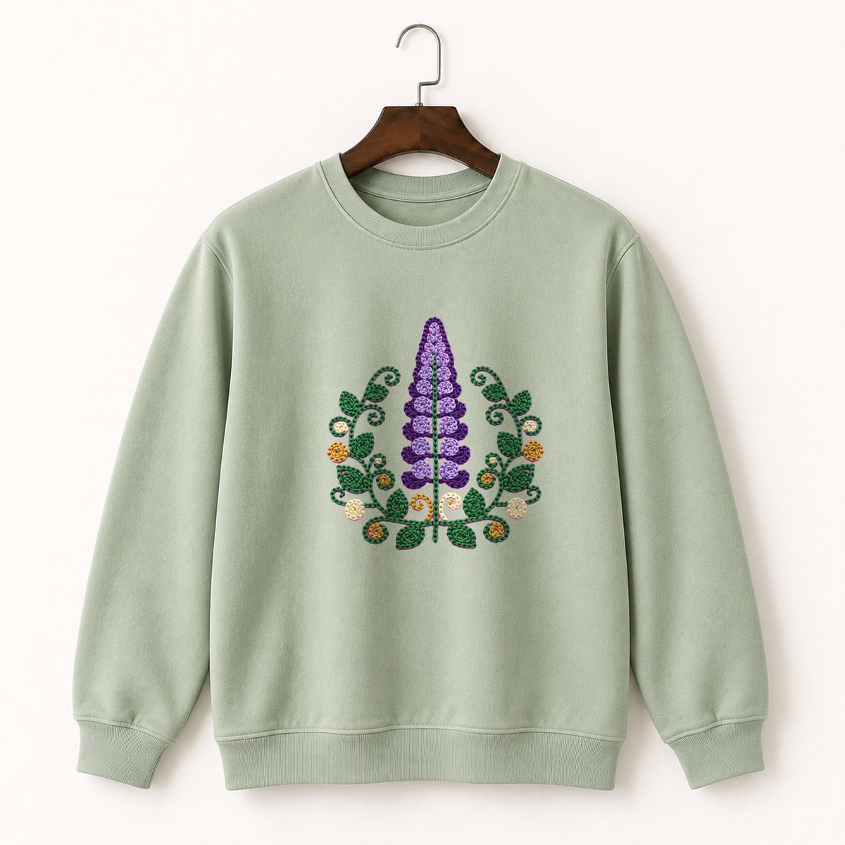 Lupine Flower Crewneck Sweatshirt 2