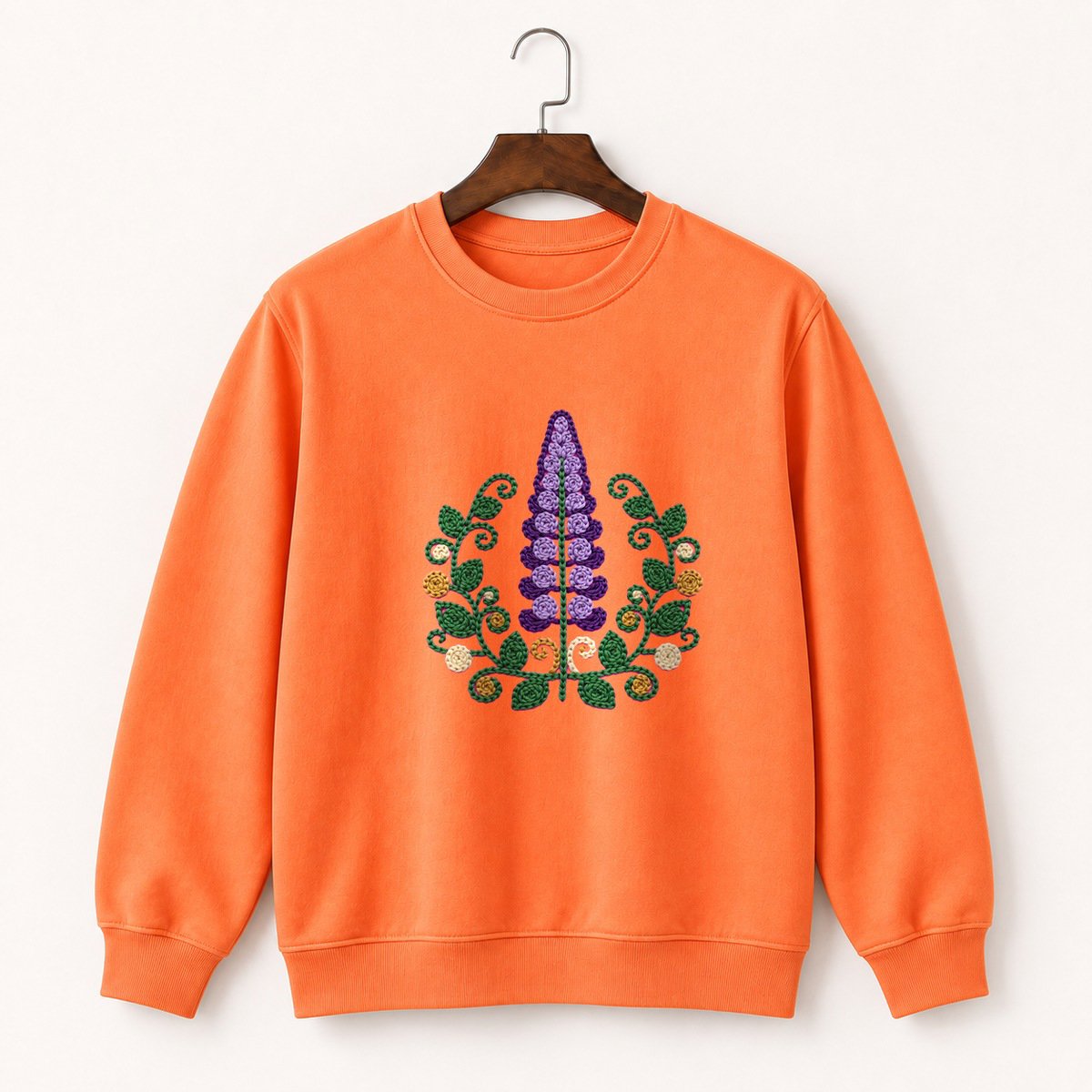 Lupine Flower Crewneck Sweatshirt 3
