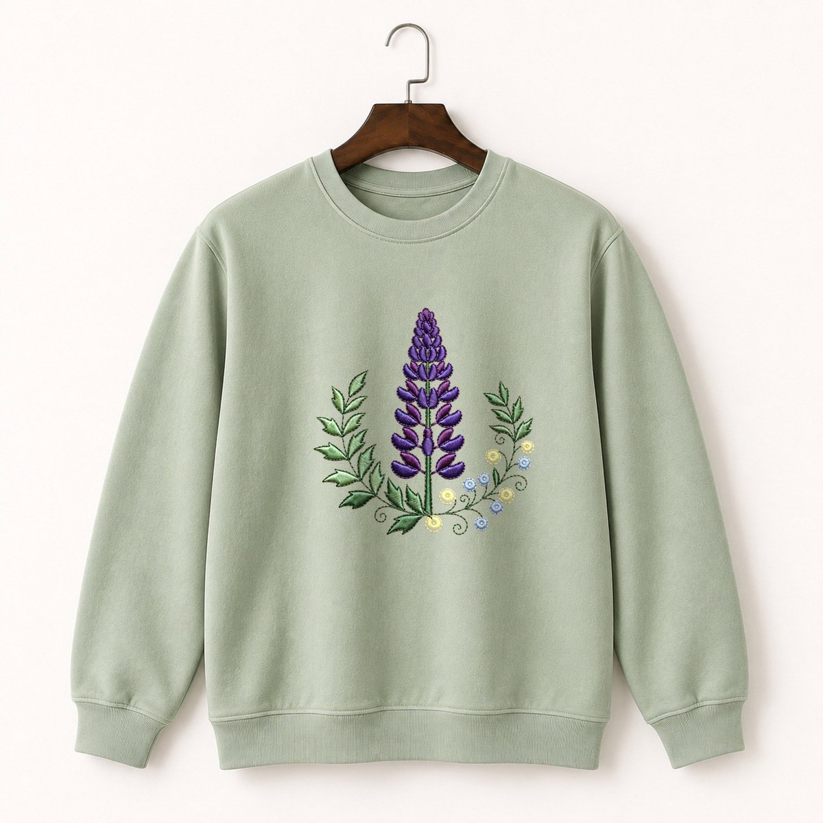 Lupine Flower Crewneck Sweatshirt 2