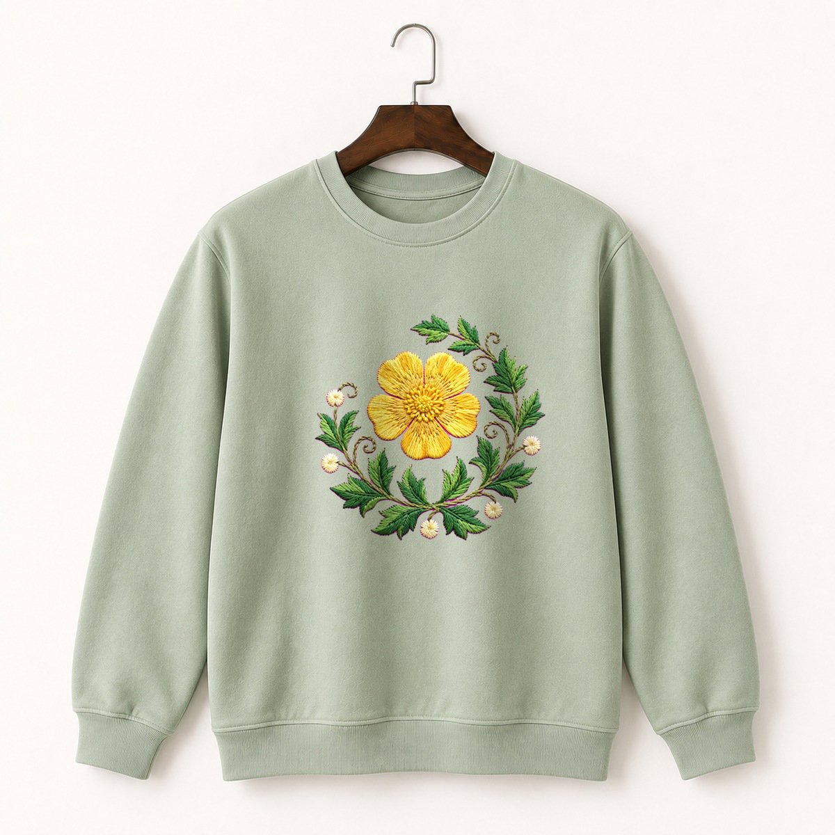 Buttercup Flower Crewneck Sweatshirt 2