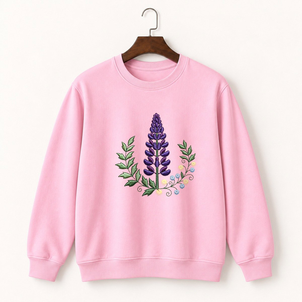 Lupine Flower Crewneck Sweatshirt 4