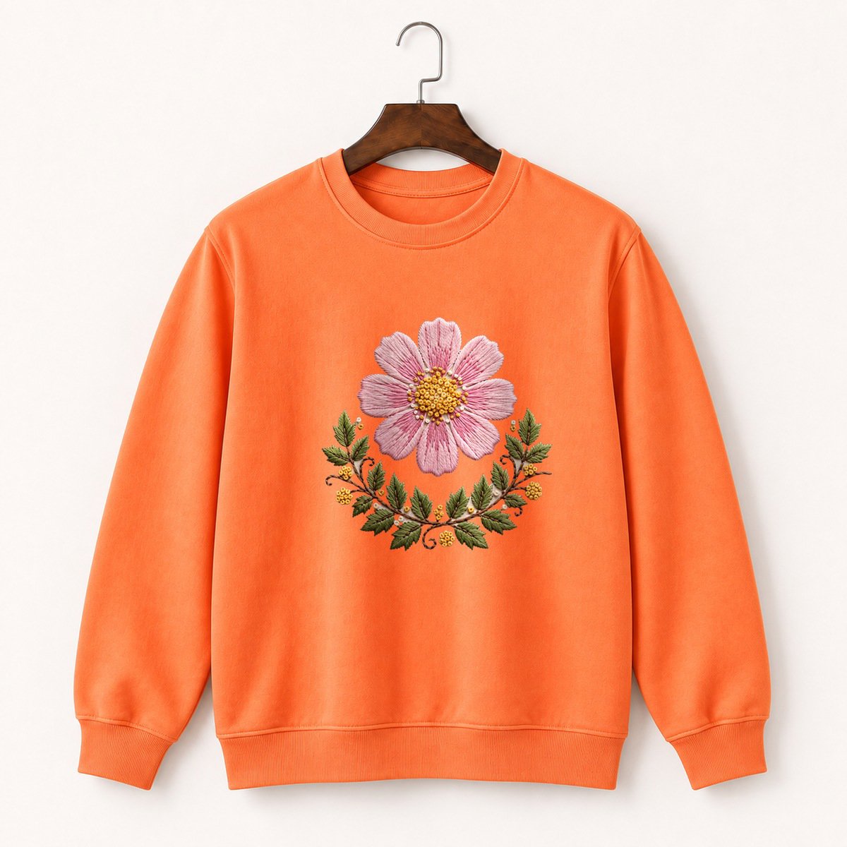Cosmos Flower Crewneck Sweatshirt 3