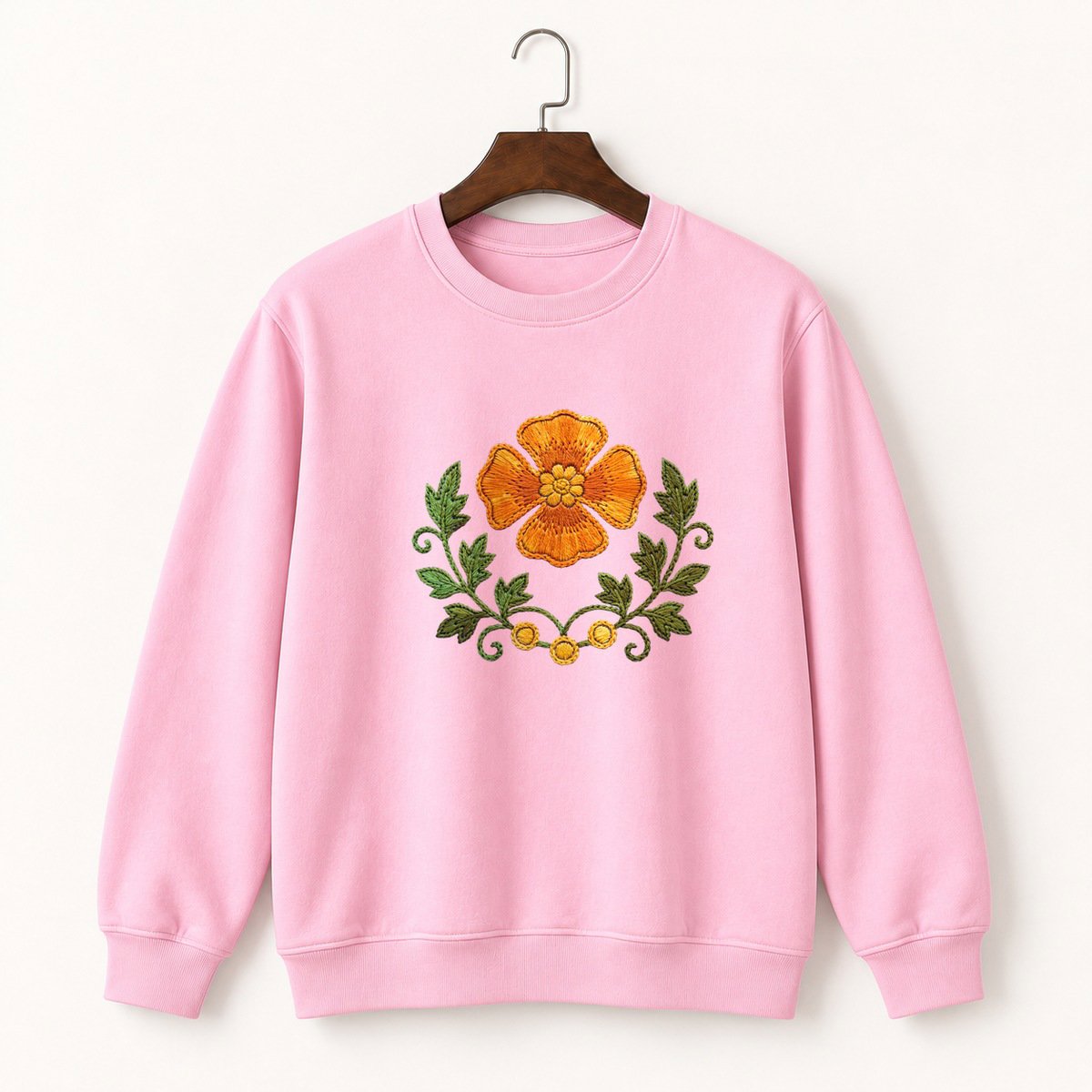 California Poppy Crewneck Sweatshirt 4