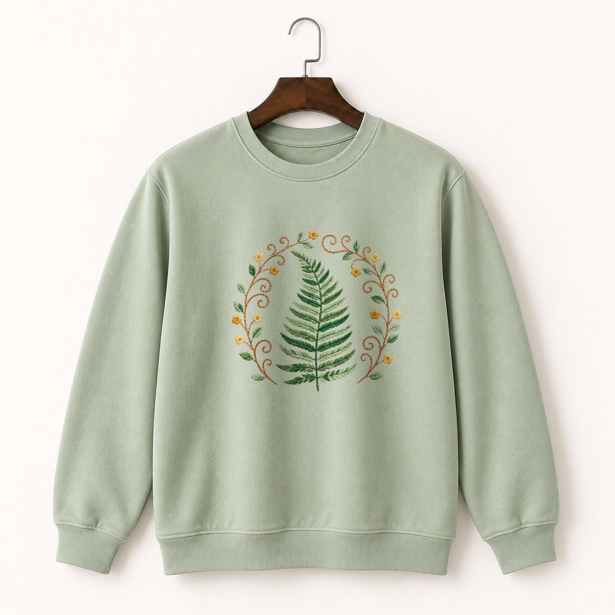 Fern Frond Crewneck Sweatshirt 2