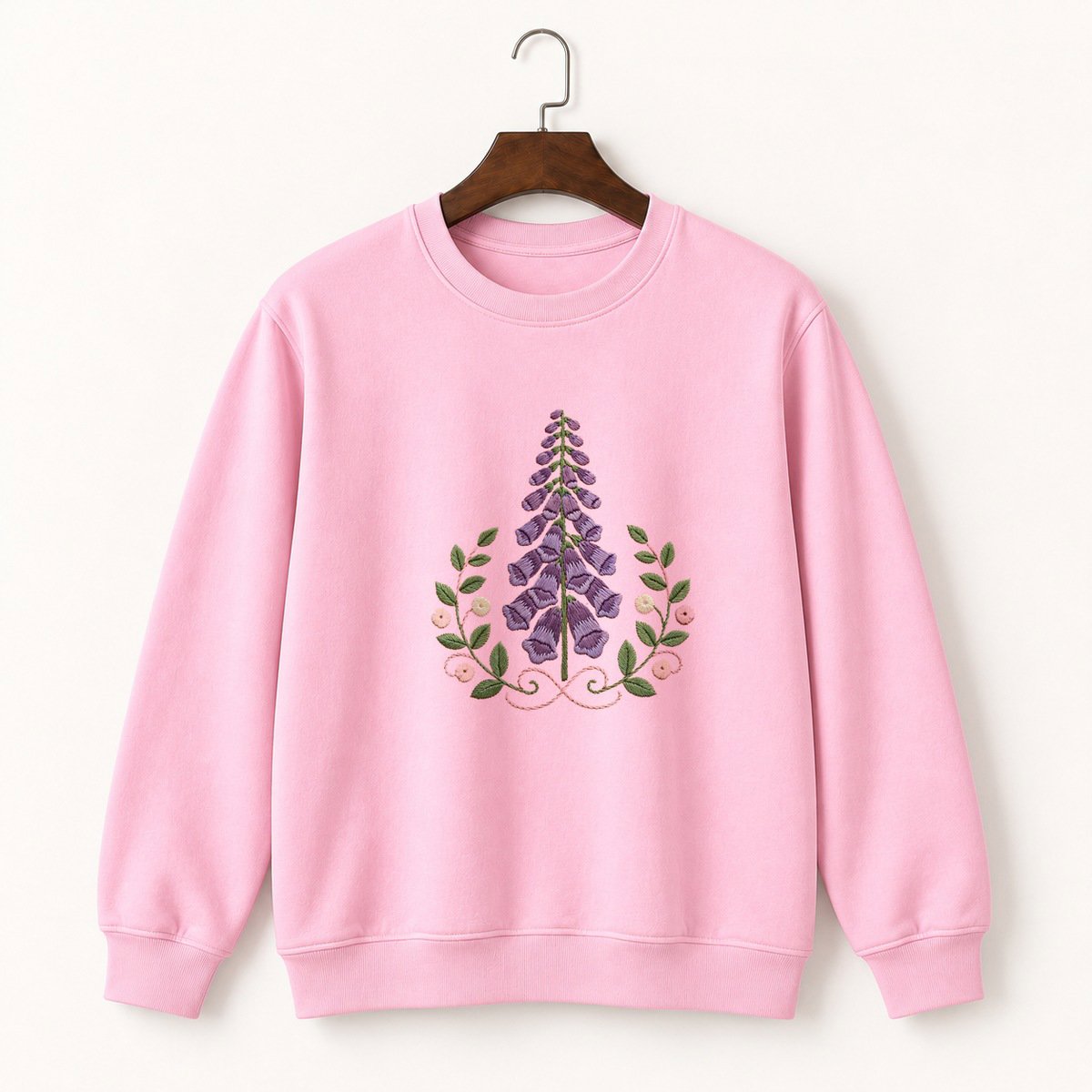 Foxglove Flower Crewneck Sweatshirt 4