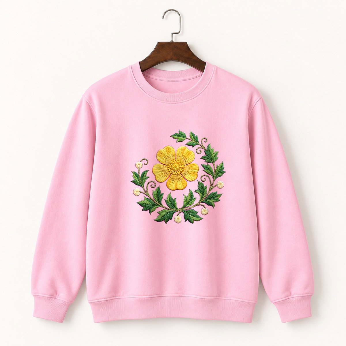 Buttercup Flower Crewneck Sweatshirt 4