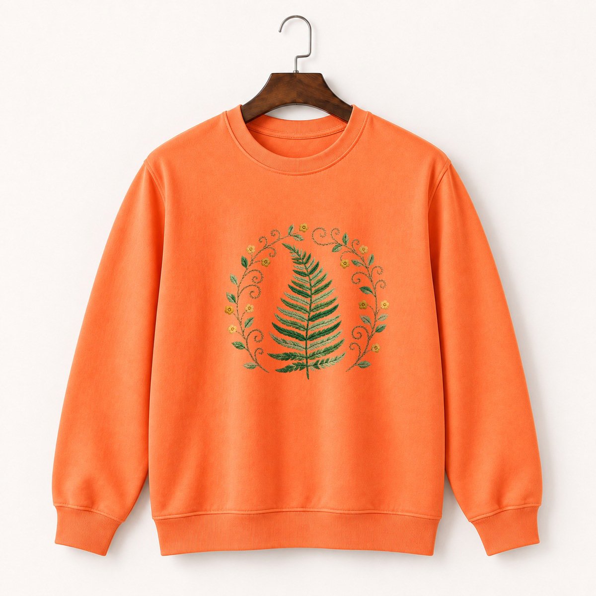 Fern Frond Crewneck Sweatshirt 3