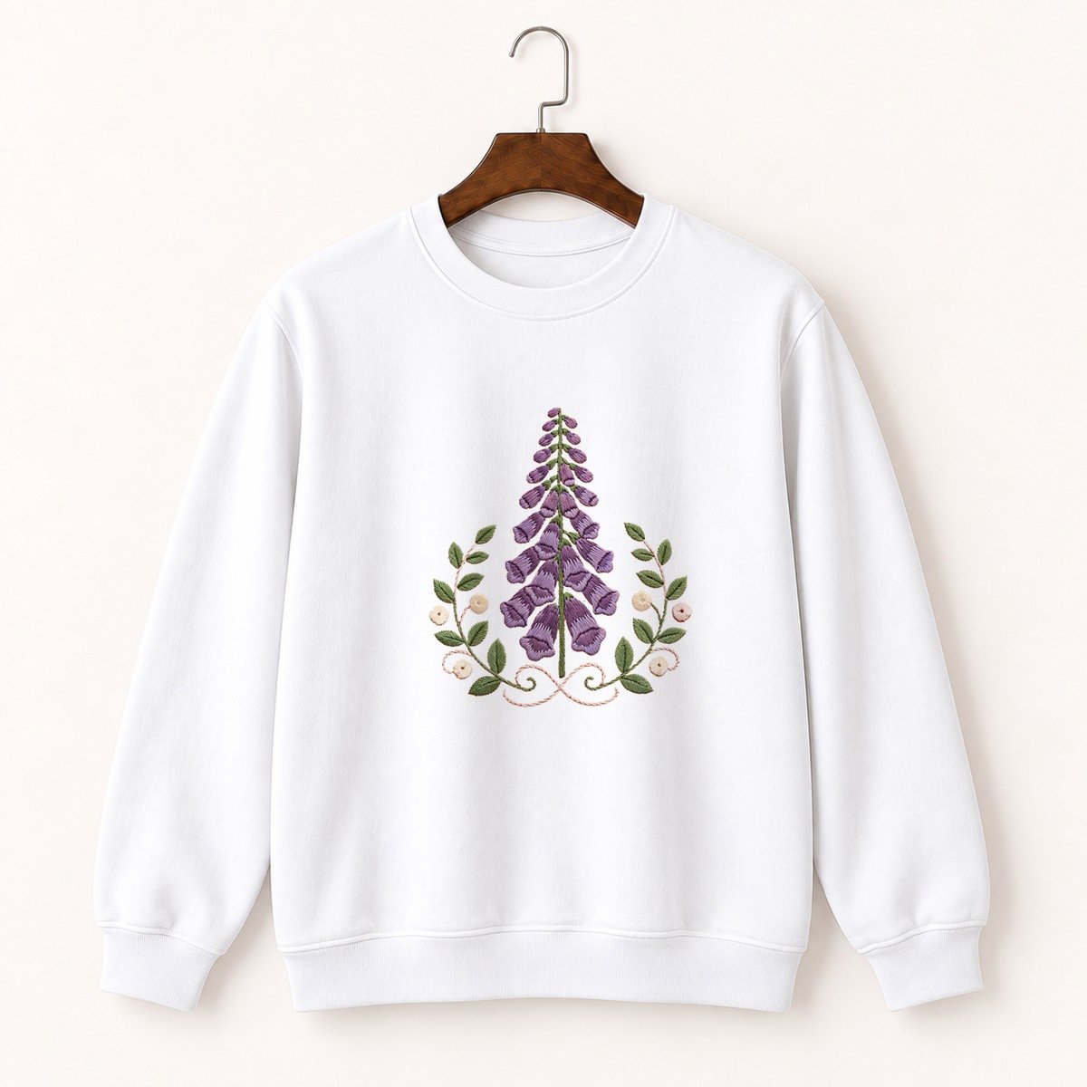 Foxglove Flower Crewneck Sweatshirt 5