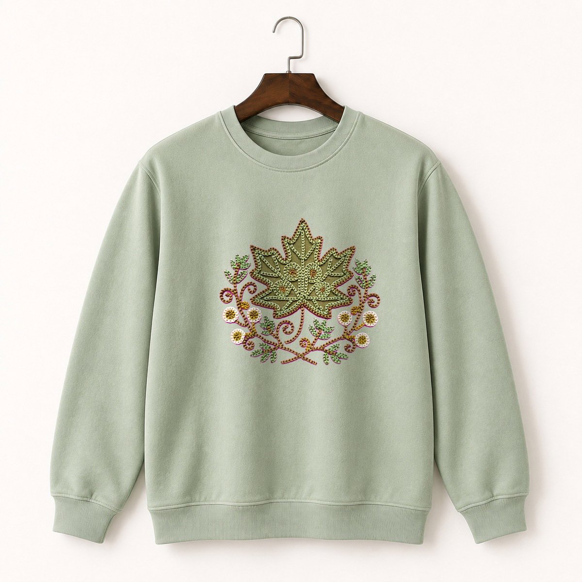 Maple Leaf Crewneck Sweatshirt 2