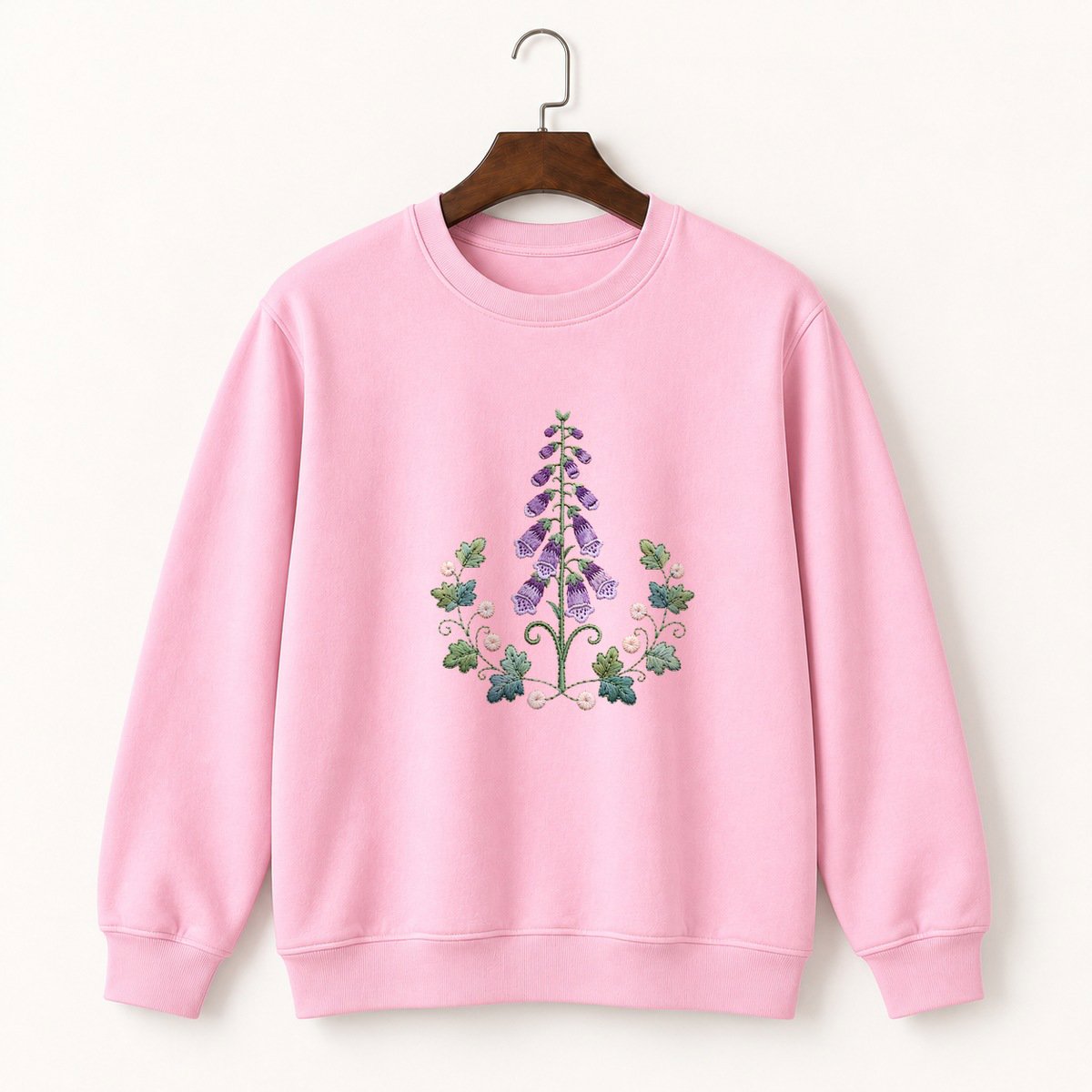 Foxglove Flower Crewneck Sweatshirt 4