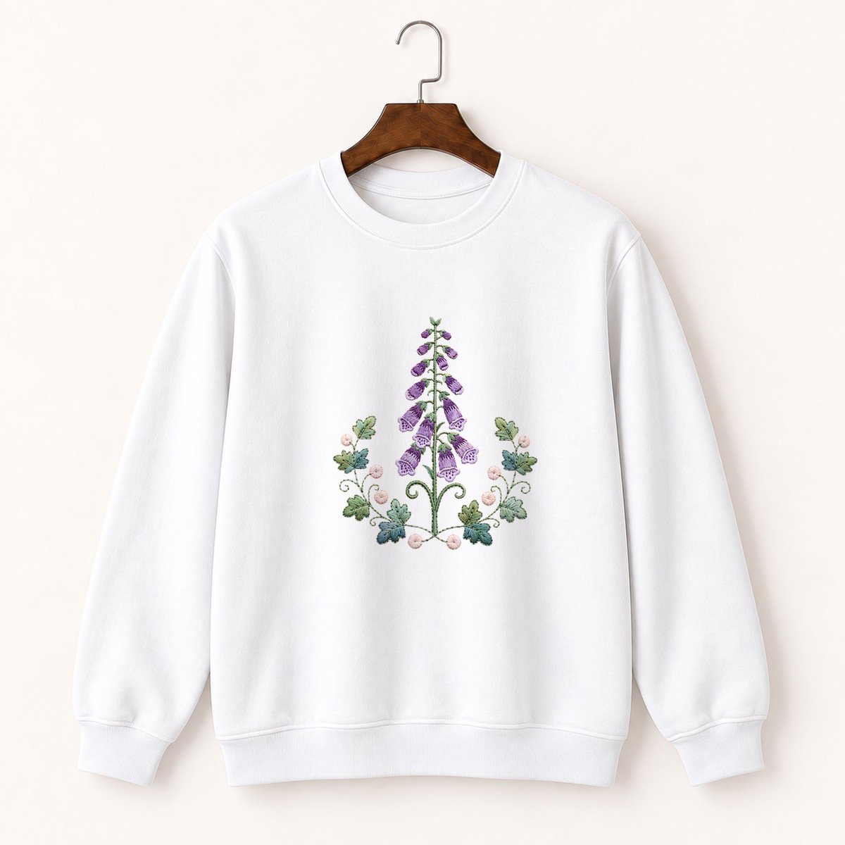 Foxglove Flower Crewneck Sweatshirt 5