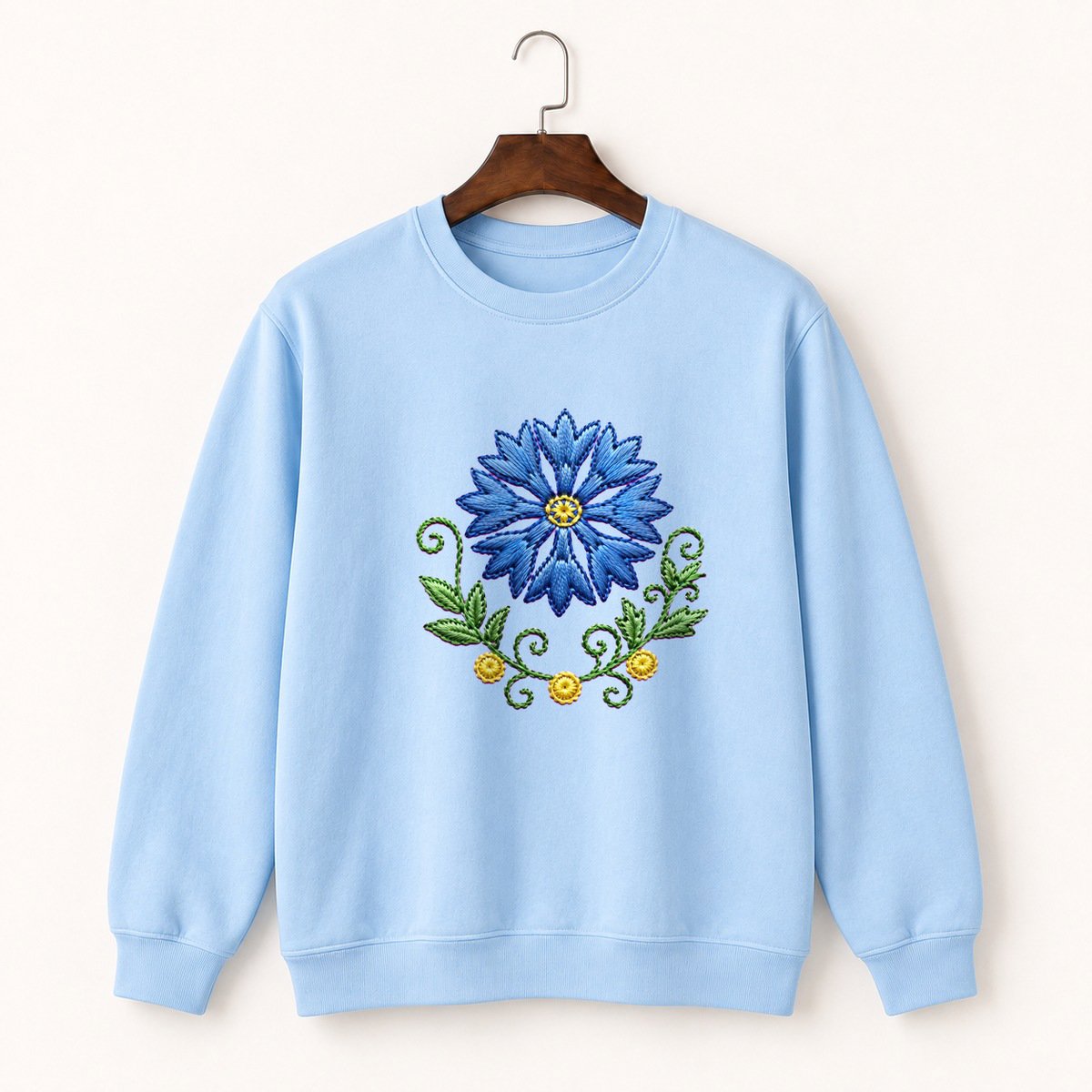 Cornflower Crewneck Sweatshirt 1