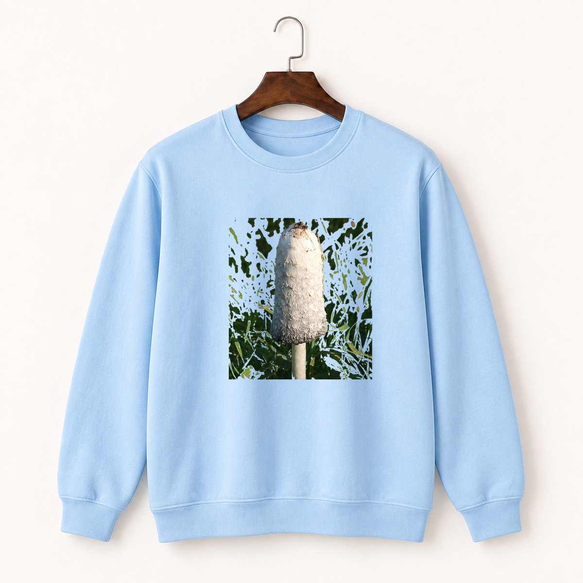 Shaggy Mane Mushroom Crewneck Sweatshirt 1