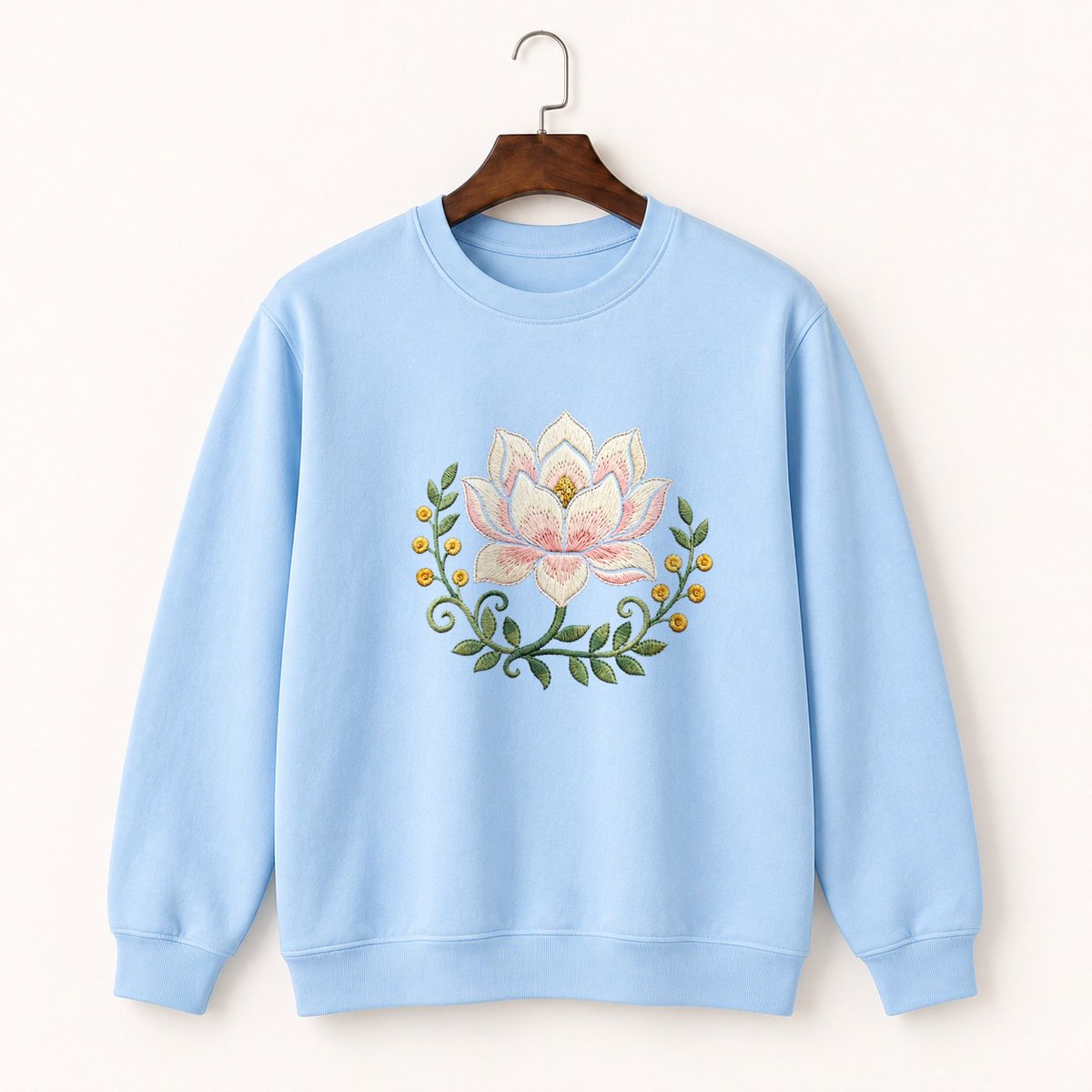 Magnolia Flower Crewneck Sweatshirt 1