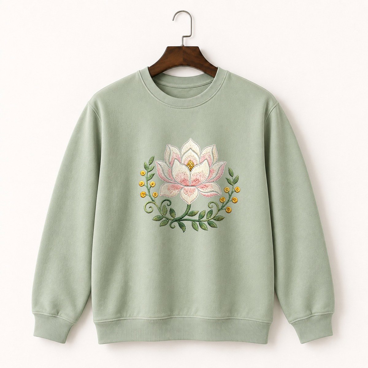 Magnolia Flower Crewneck Sweatshirt 2