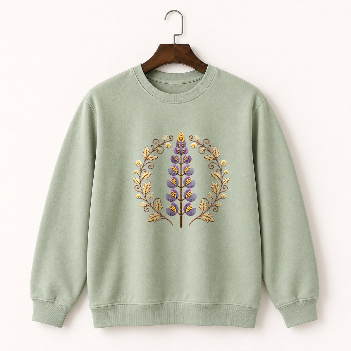 Lupine Wildflower Crewneck Sweatshirt 2