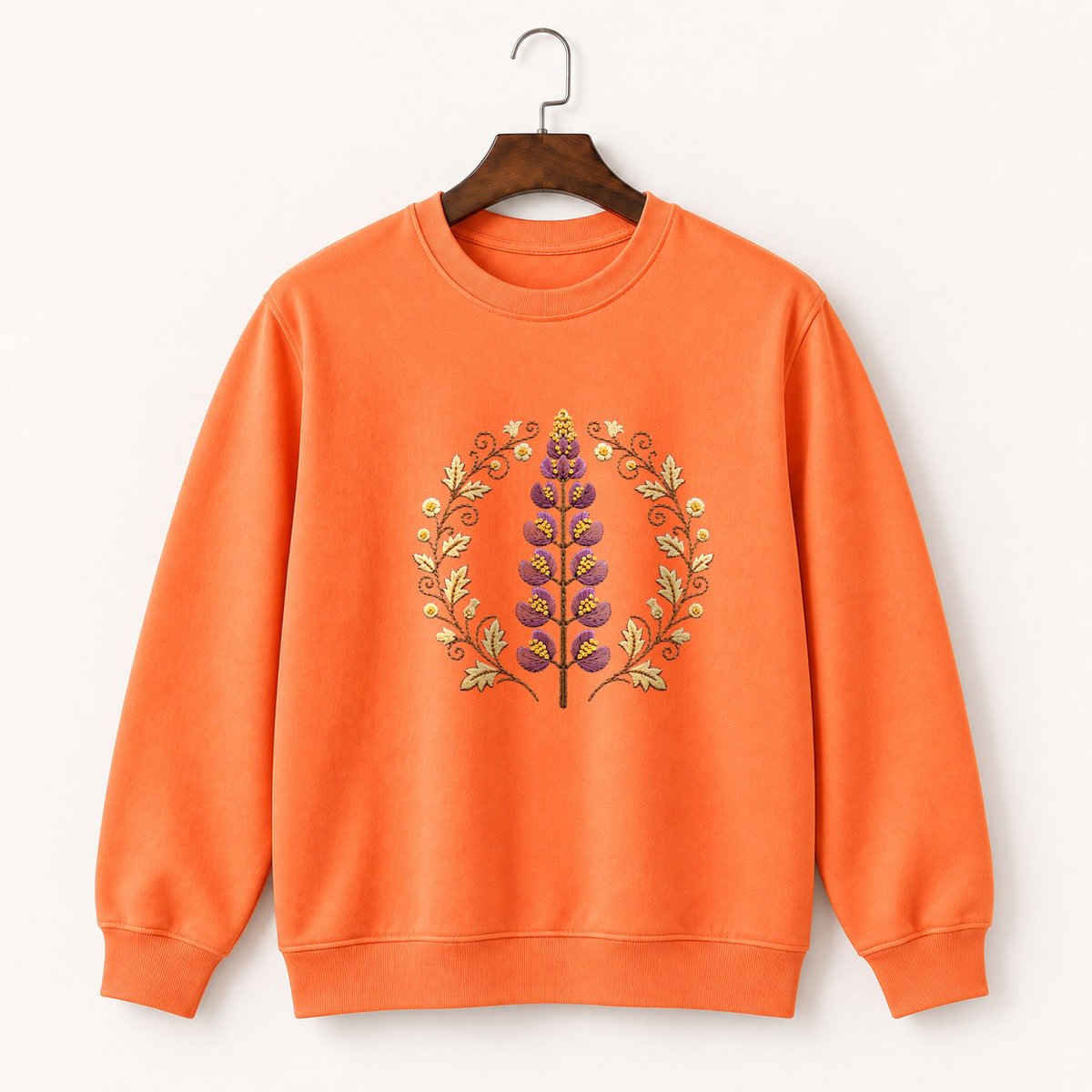 Lupine Wildflower Crewneck Sweatshirt 3