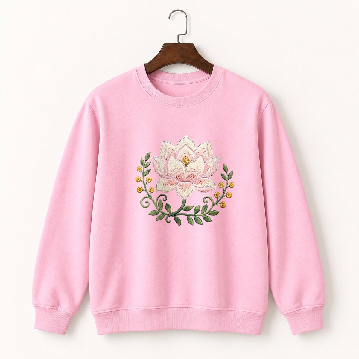 Magnolia Flower Crewneck Sweatshirt 4