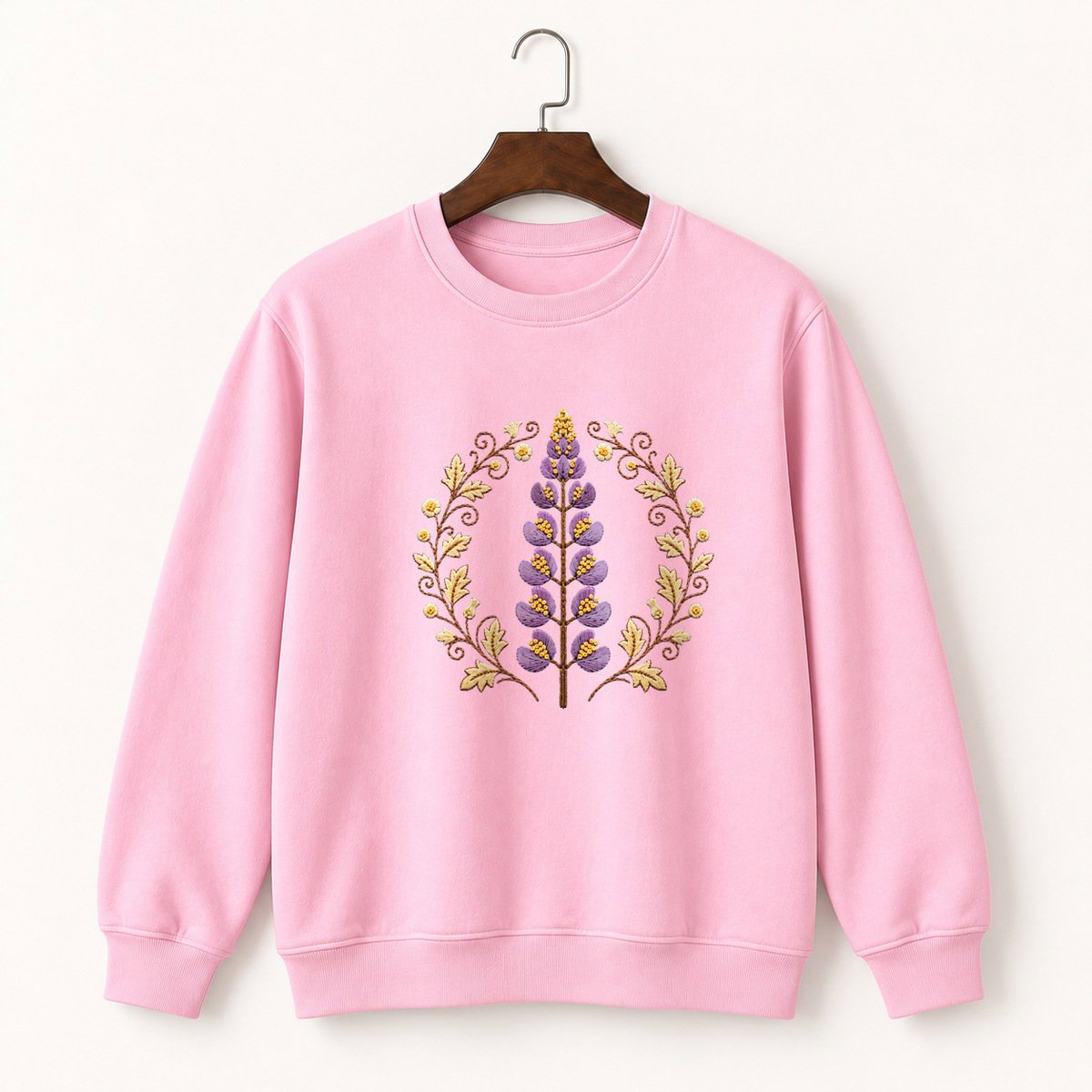 Lupine Wildflower Crewneck Sweatshirt 4