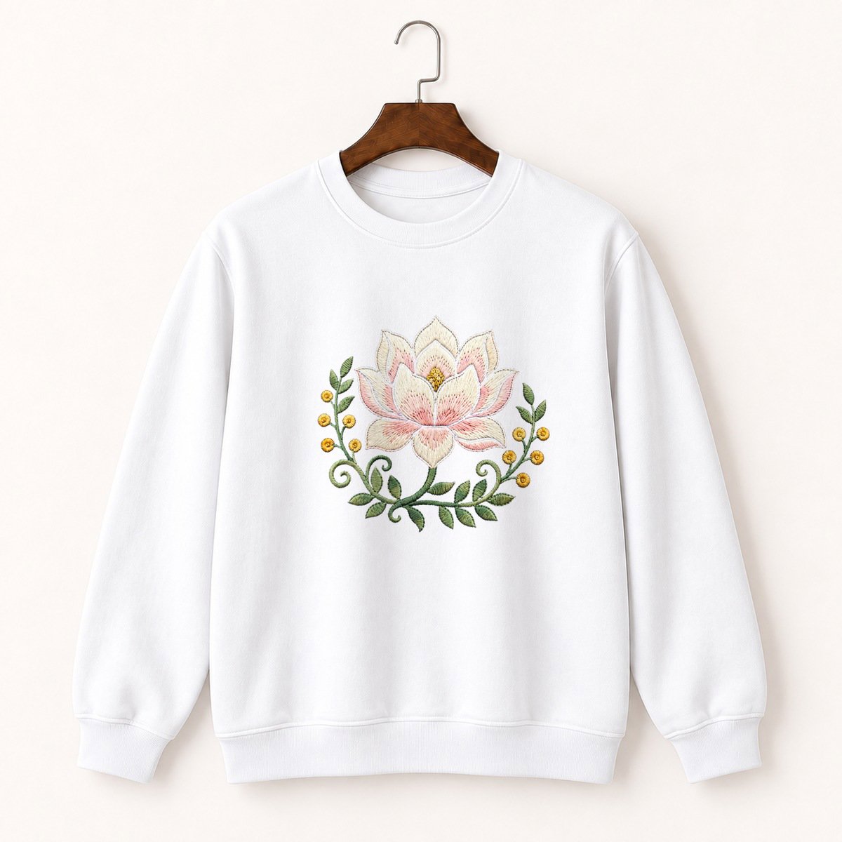 Magnolia Flower Crewneck Sweatshirt 5