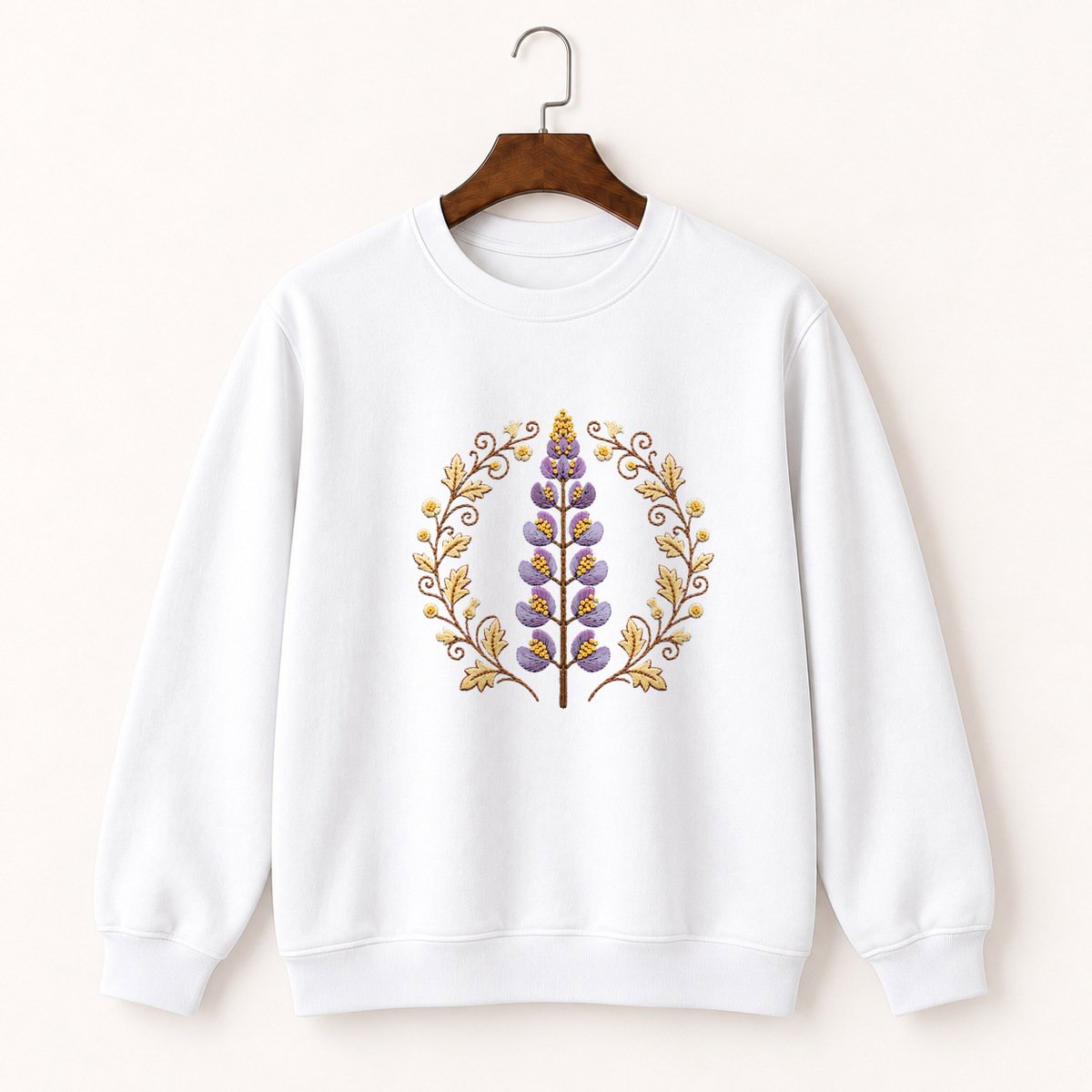 Lupine Wildflower Crewneck Sweatshirt 5