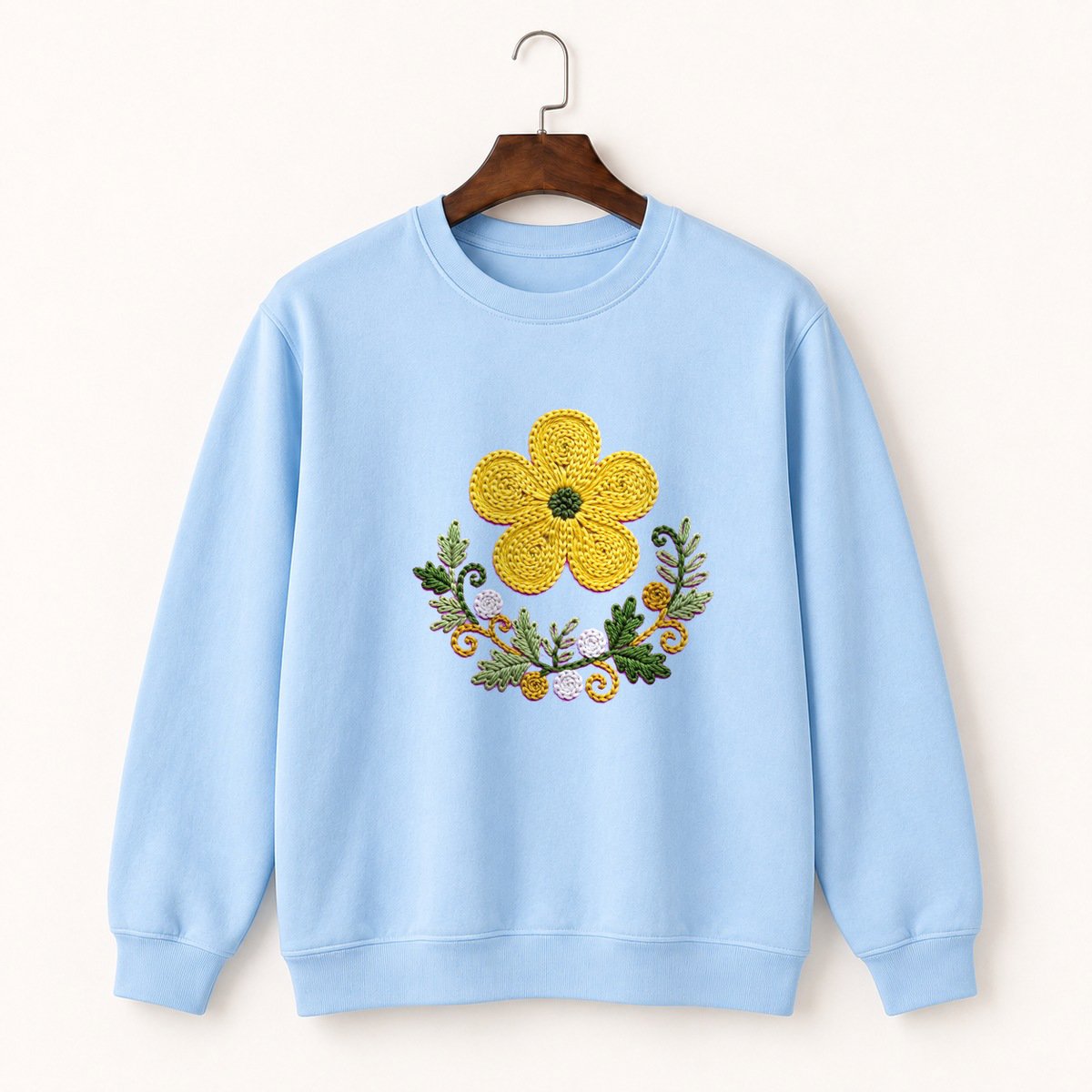 Buttercup Flower Crewneck Sweatshirt 1