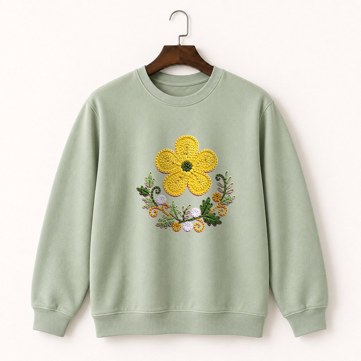 Buttercup Flower Crewneck Sweatshirt 2