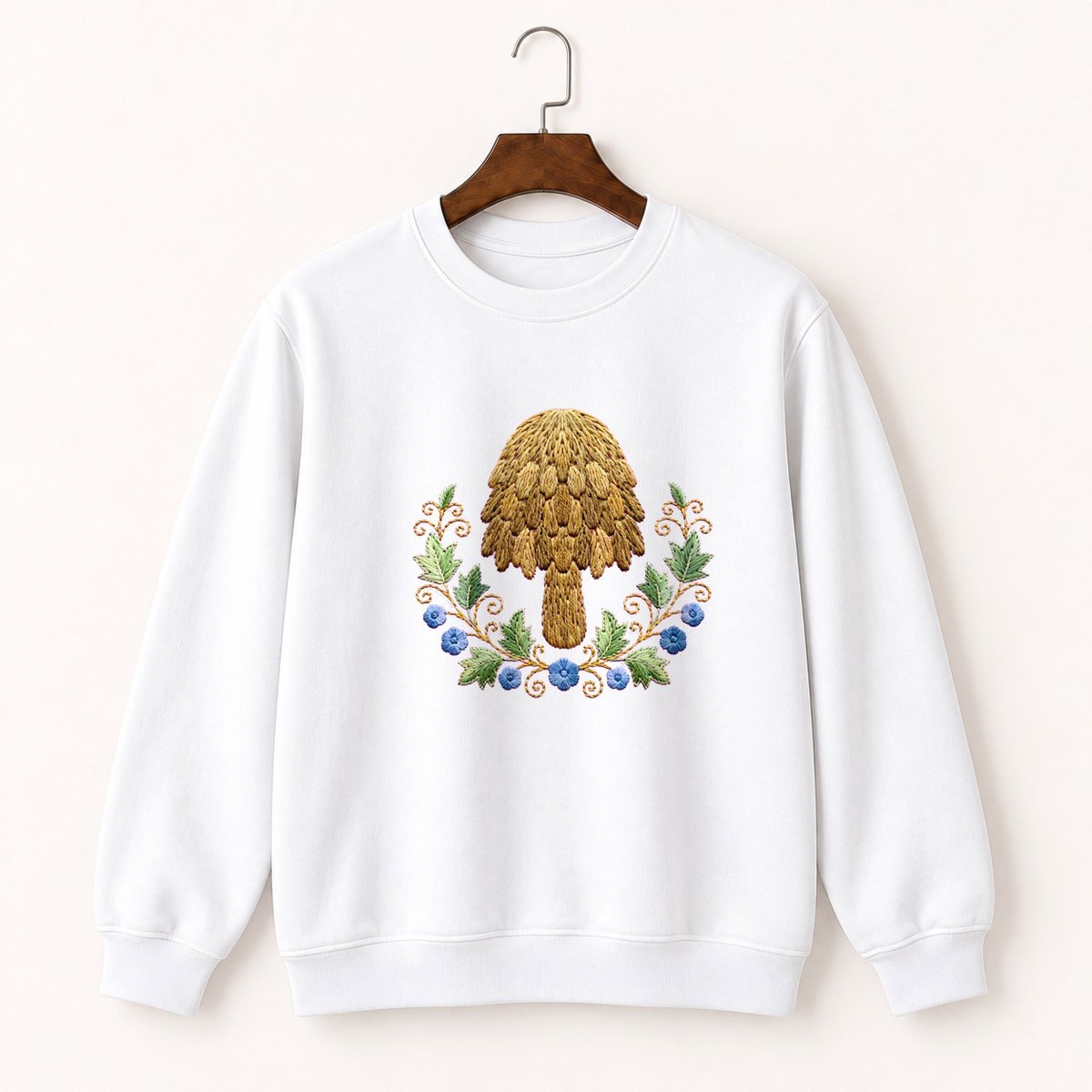 Shaggy Mane Mushroom Crewneck Sweatshirt 5