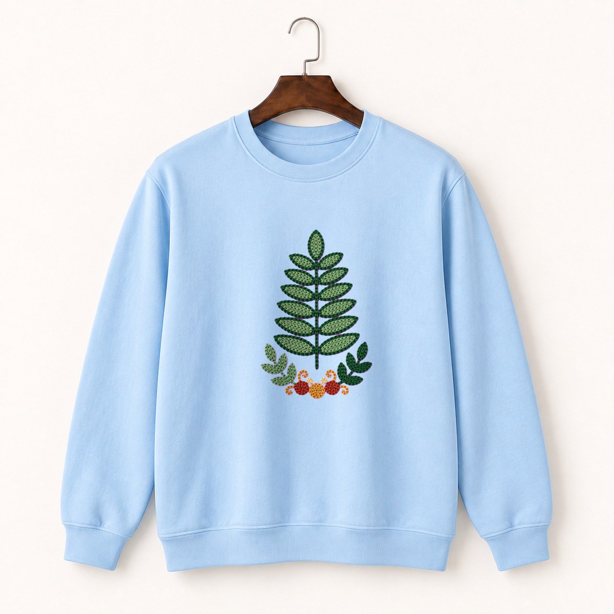 Fern Frond Crewneck Sweatshirt 1