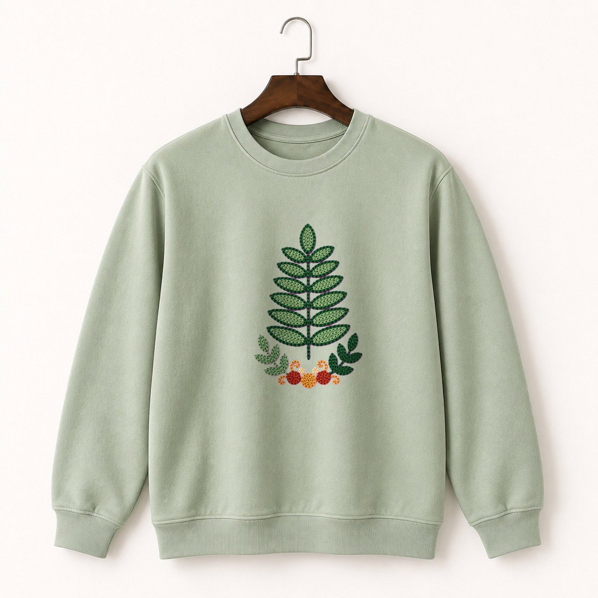 Fern Frond Crewneck Sweatshirt 2