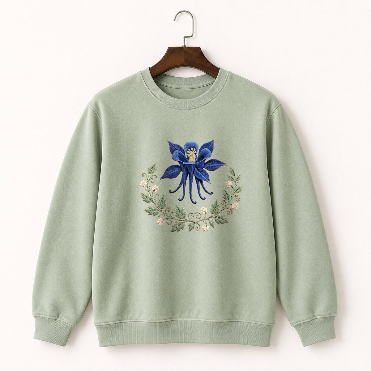 Columbine Flower Crewneck Sweatshirt 2