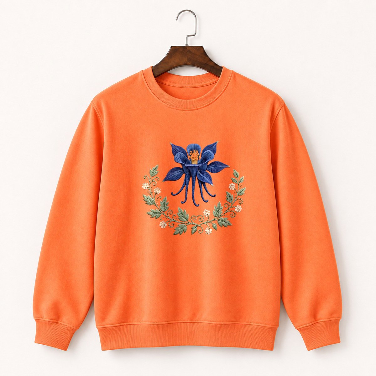Columbine Flower Crewneck Sweatshirt 3
