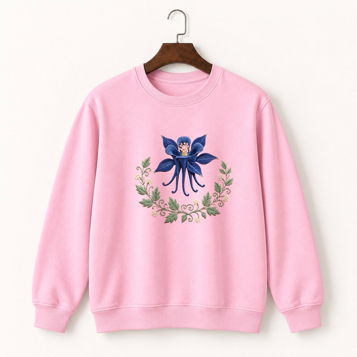 Columbine Flower Crewneck Sweatshirt 4