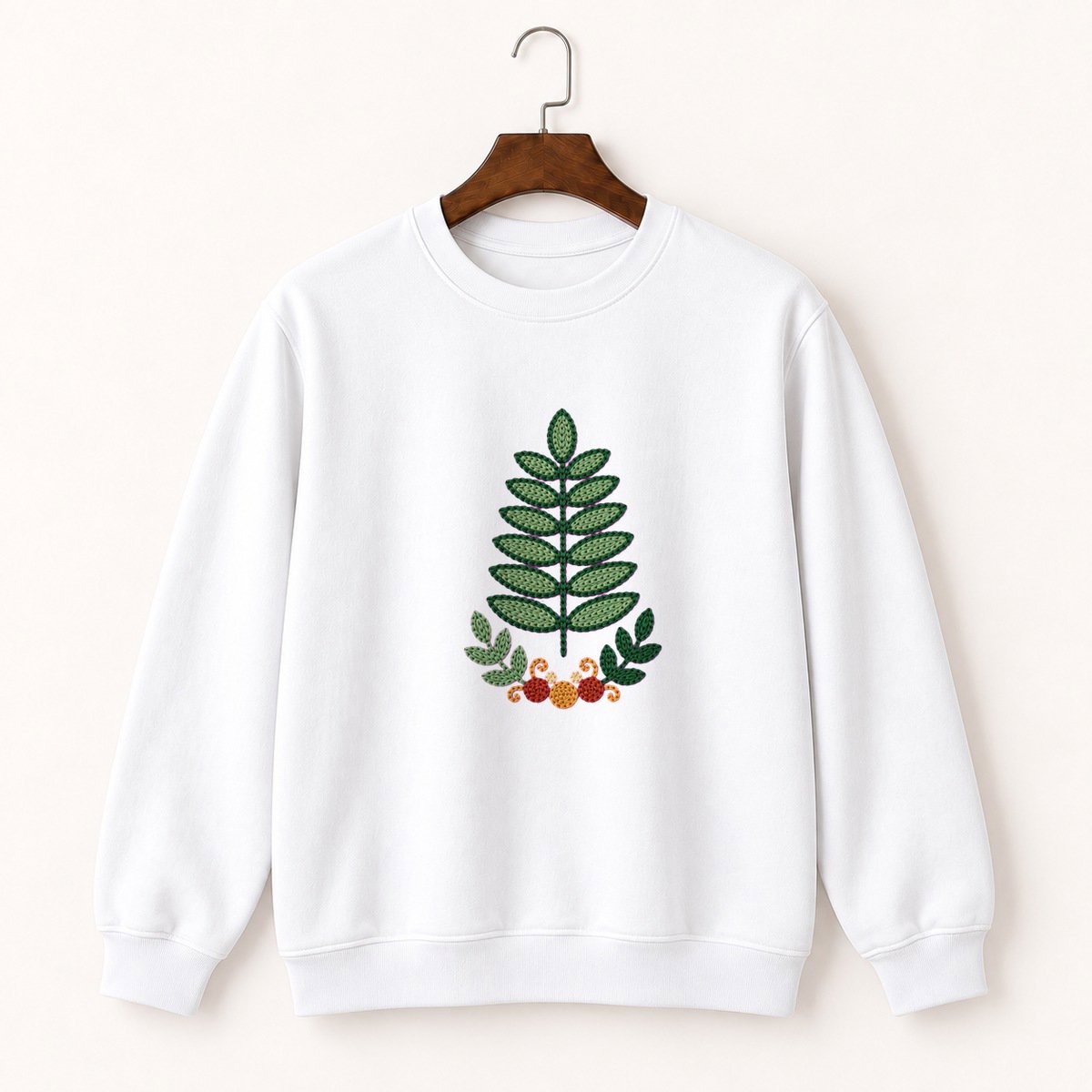 Fern Frond Crewneck Sweatshirt 5