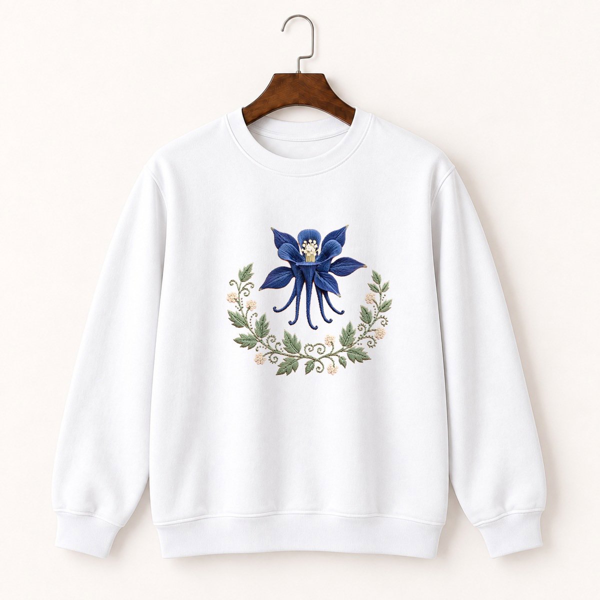 Columbine Flower Crewneck Sweatshirt 5