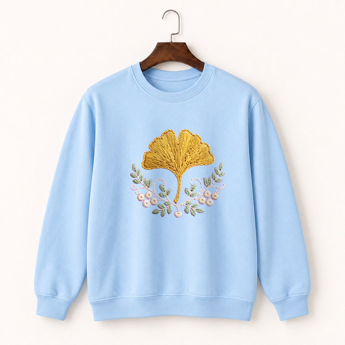 Ginkgo Leaf Crewneck Sweatshirt 1