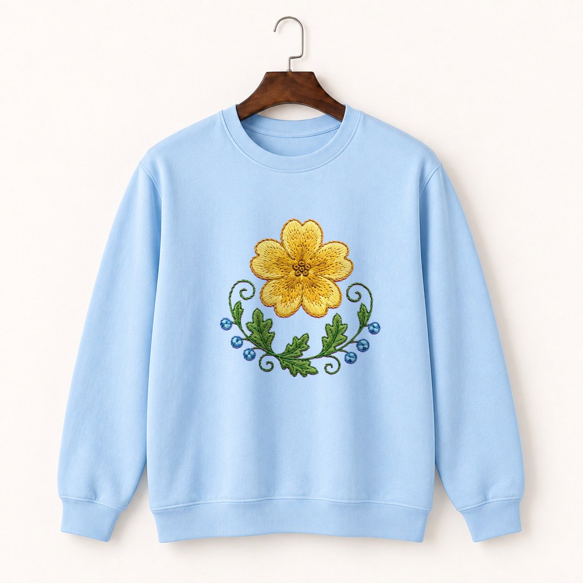 Primrose Flower Crewneck Sweatshirt 1