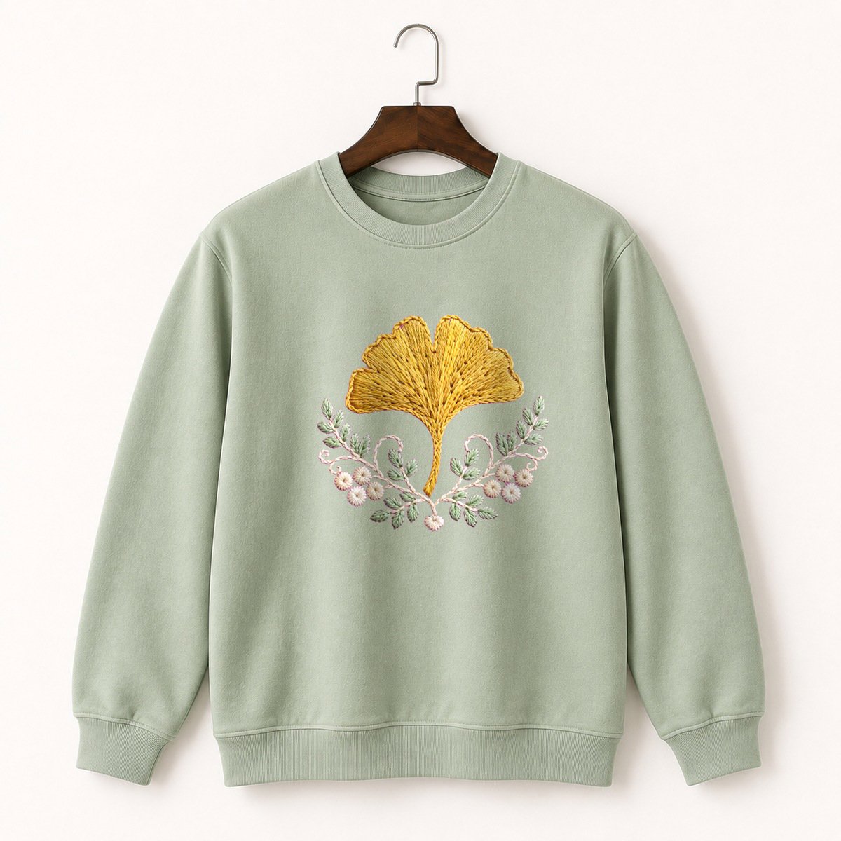 Ginkgo Leaf Crewneck Sweatshirt 2