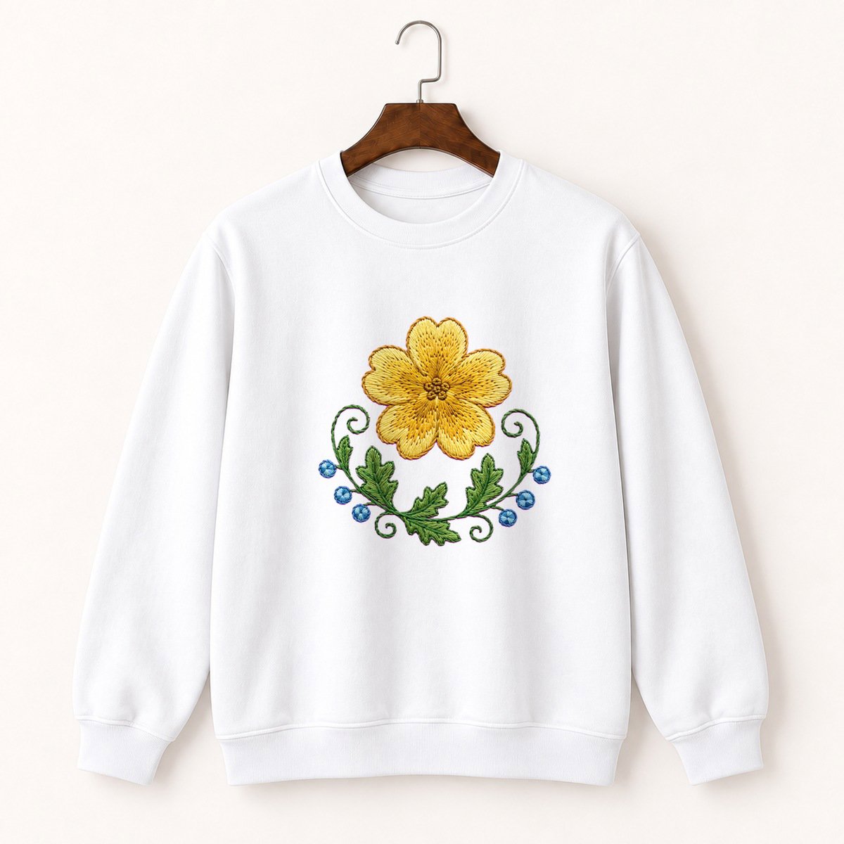 Primrose Flower Crewneck Sweatshirt 5