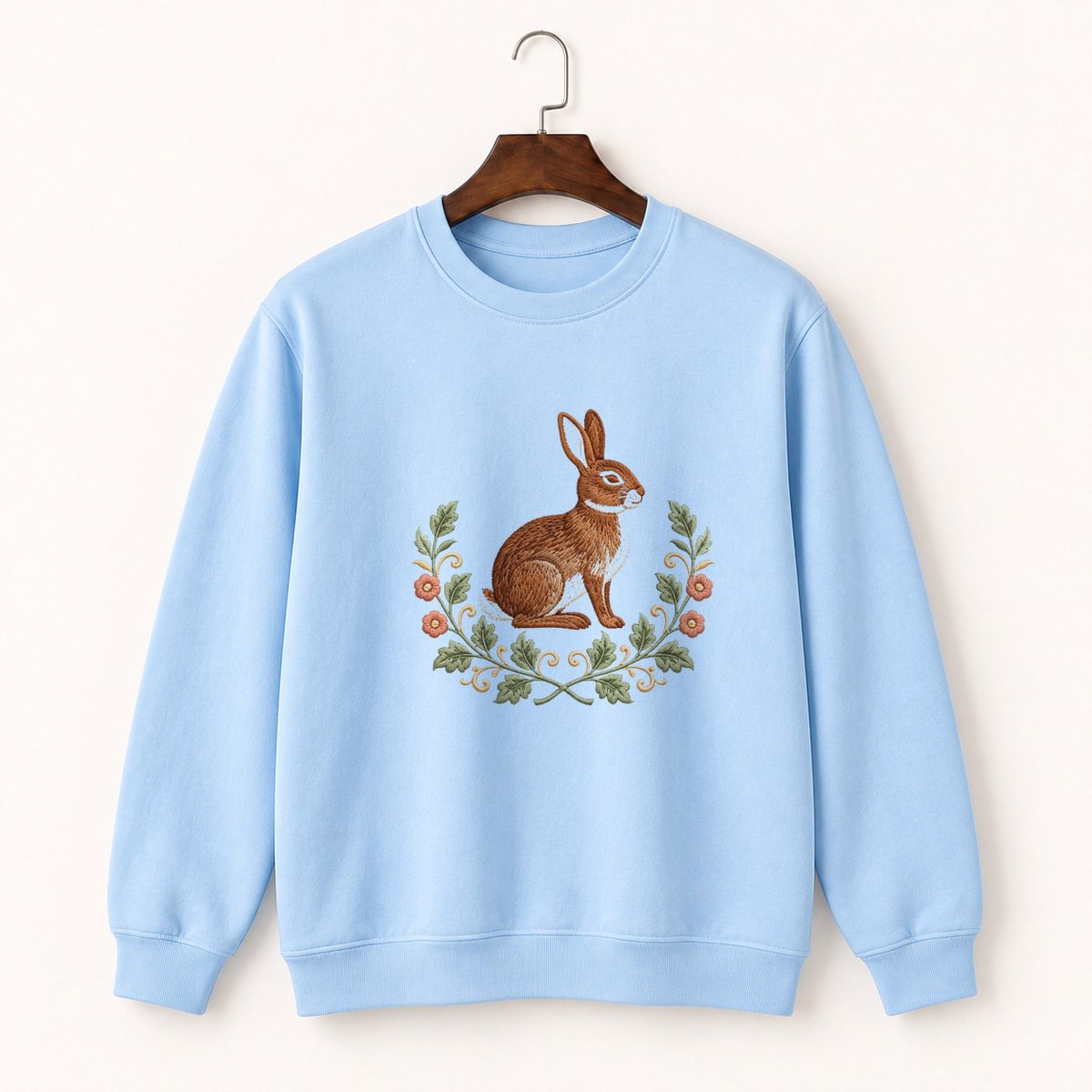 Woodland Rabbit Crewneck Sweatshirt 1