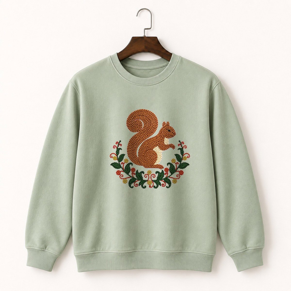 Woodland Squirrel Crewneck Sweatshirt 2