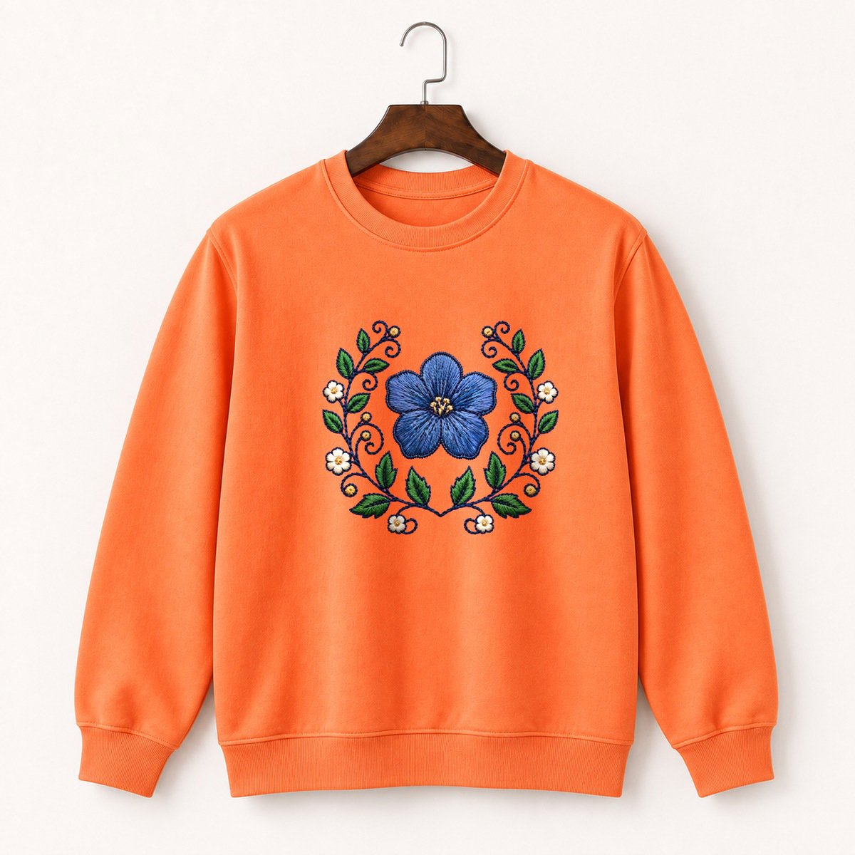 Gentian Flower Crewneck Sweatshirt 3