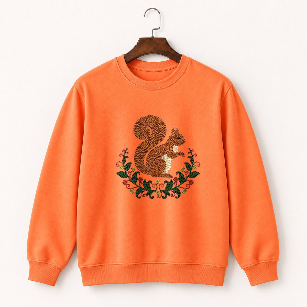 Woodland Squirrel Crewneck Sweatshirt 3