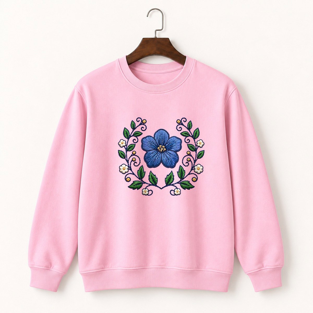 Gentian Flower Crewneck Sweatshirt 4