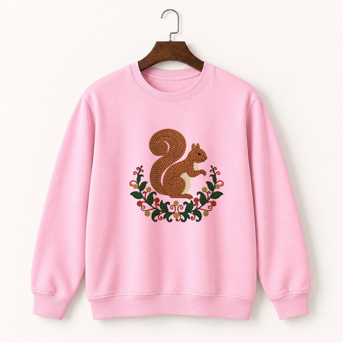 Woodland Squirrel Crewneck Sweatshirt 4
