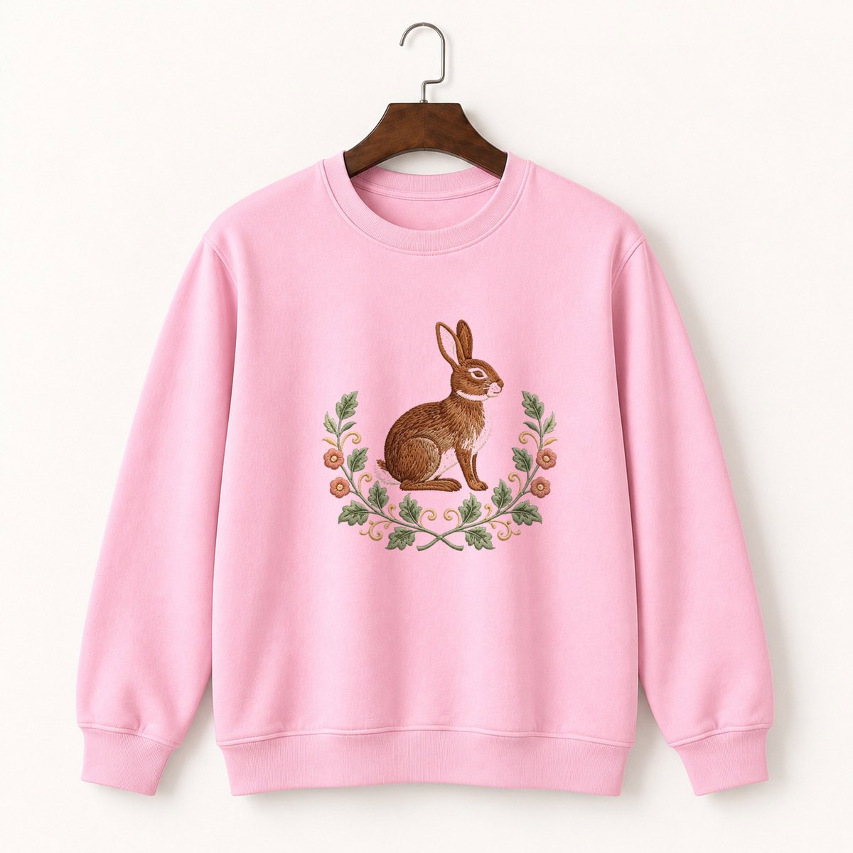 Woodland Rabbit Crewneck Sweatshirt 4