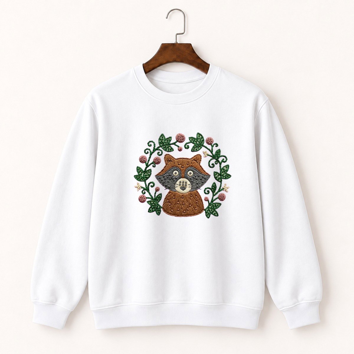 Raccoon Crewneck Sweatshirt 5